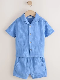 NEXT Toddler Gauze Shirt & Shorts Set
