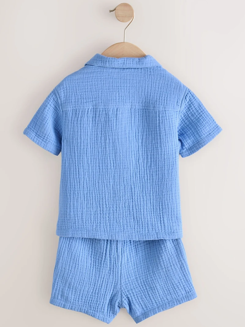 NEXT Toddler Gauze Shirt & Shorts Set