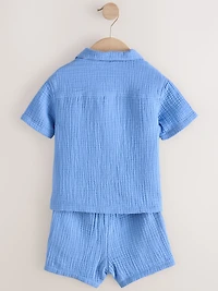 NEXT Toddler Gauze Shirt & Shorts Set