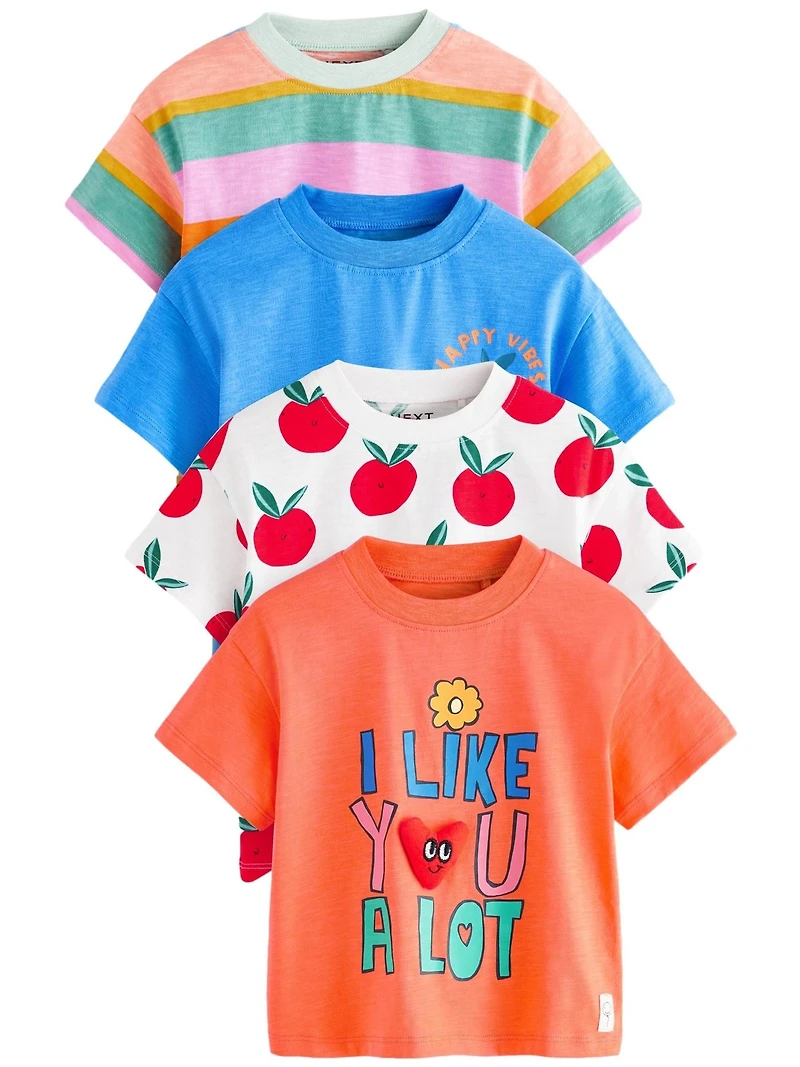 NEXT Toddler Bright Rainbow T-Shirt (4-Pack)