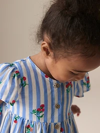NEXT Toddler Tomato & Stripe Dress