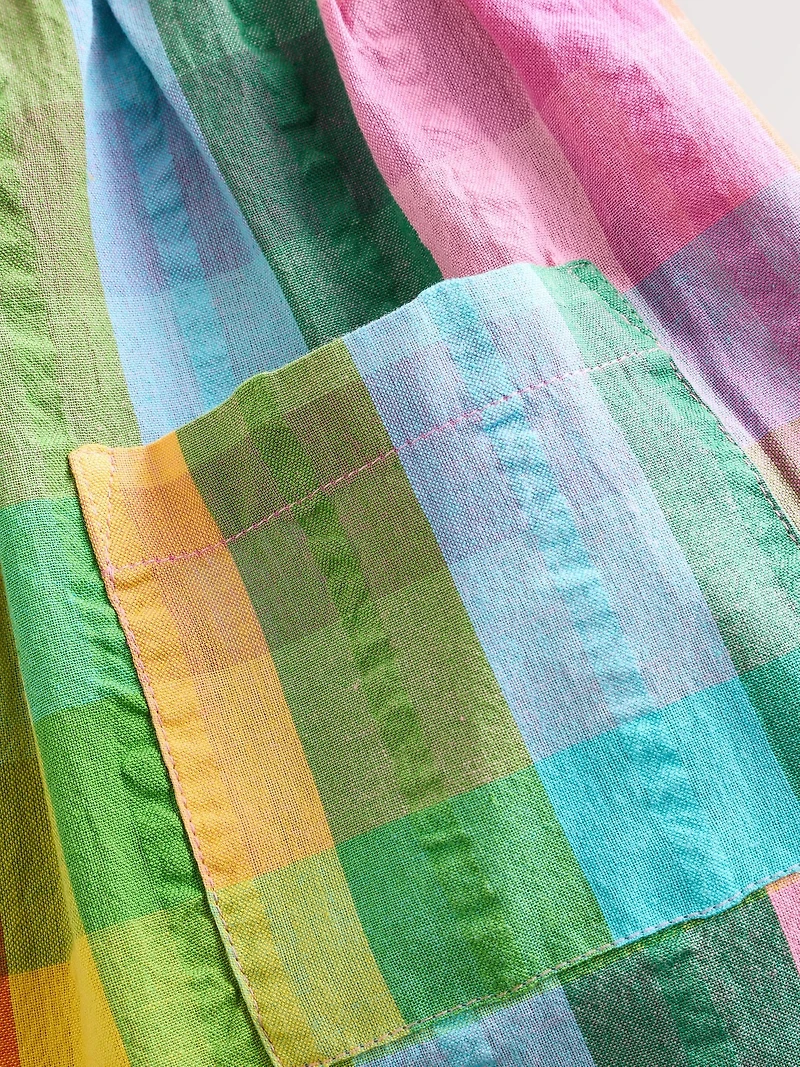 NEXT Toddler Rainbow Check Dress