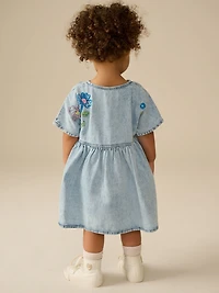 NEXT Toddler Flower Denim Dress