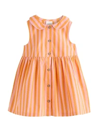 NEXT Toddler Round Collar Stripe Dress