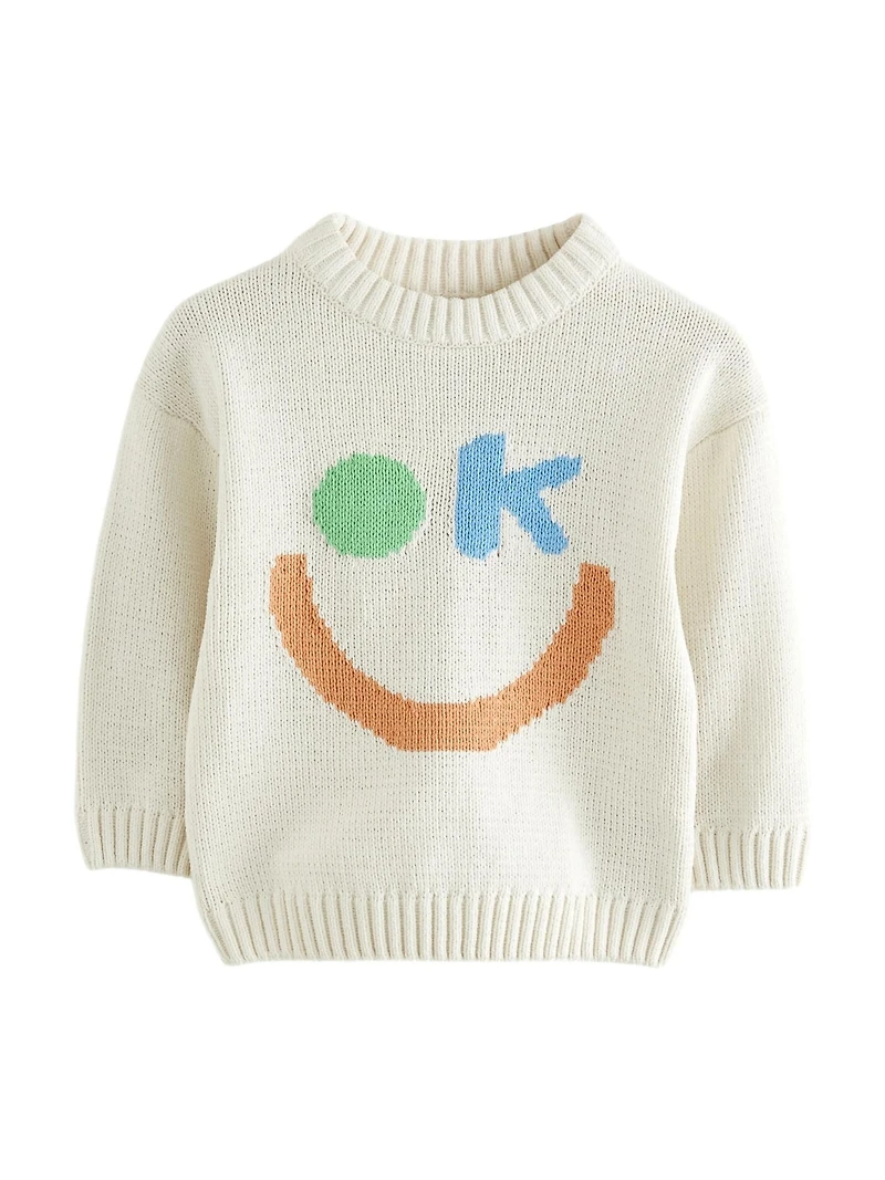 NEXT Toddler Smiley Face Sweater