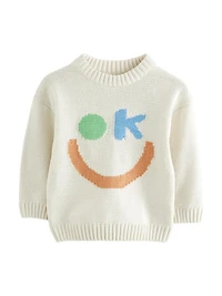 NEXT Toddler Smiley Face Sweater
