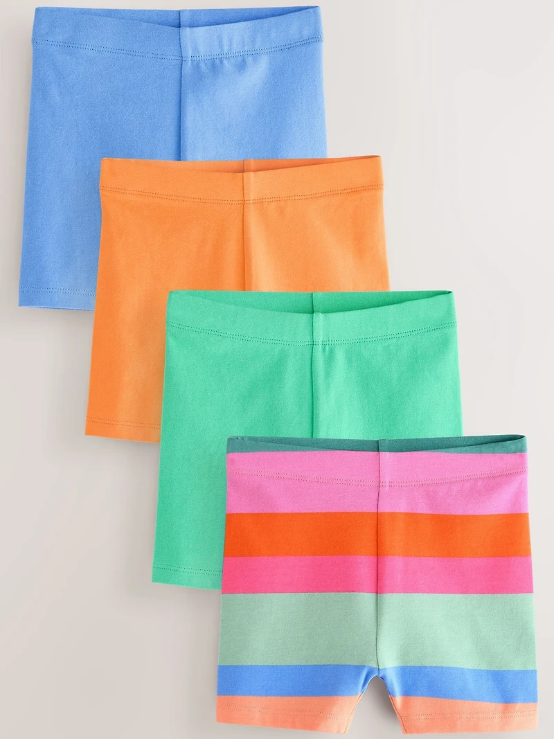 NEXT Toddler Bright Rainbow Cycle Shorts (4-Pack)