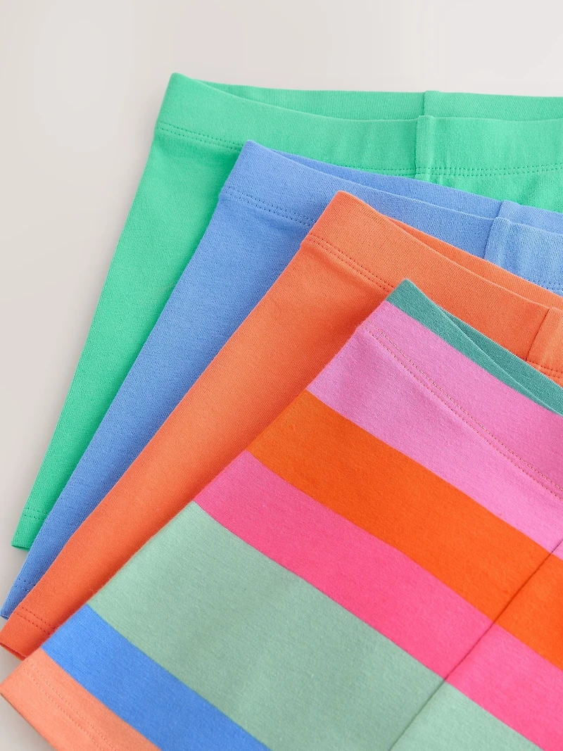 NEXT Toddler Bright Rainbow Cycle Shorts (4-Pack)