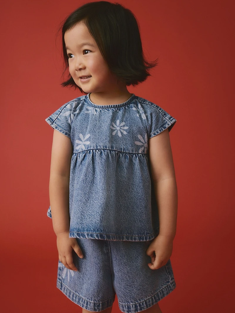 NEXT Toddler Flower Denim Set
