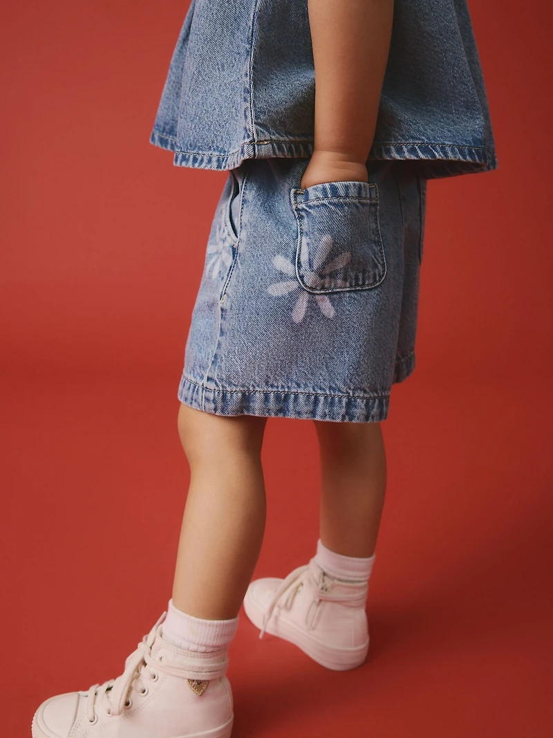 NEXT Toddler Flower Denim Set