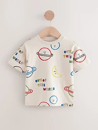 NEXT Toddler  Space Graphic T-Shirt (3-Pack)