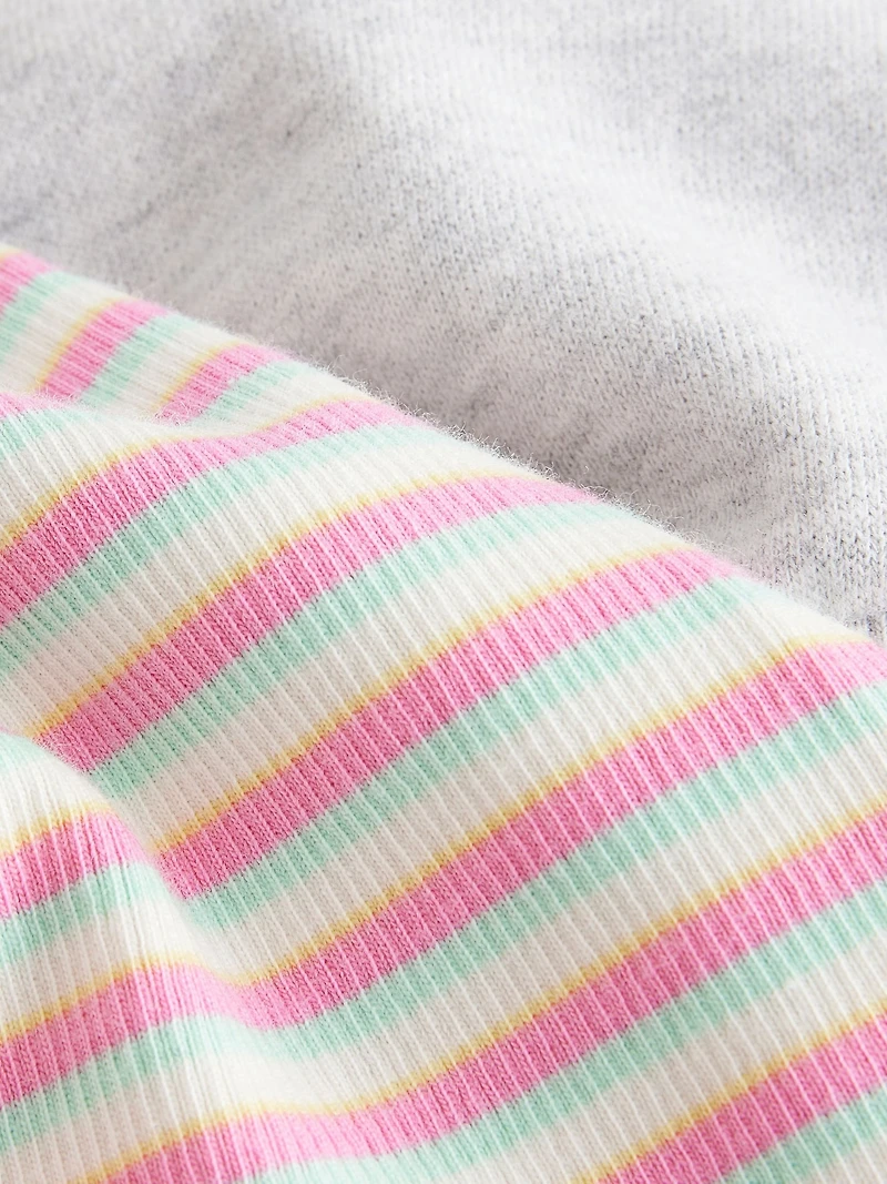 NEXT Toddler Rainbow Sweatshirt & Flare Leggings Set