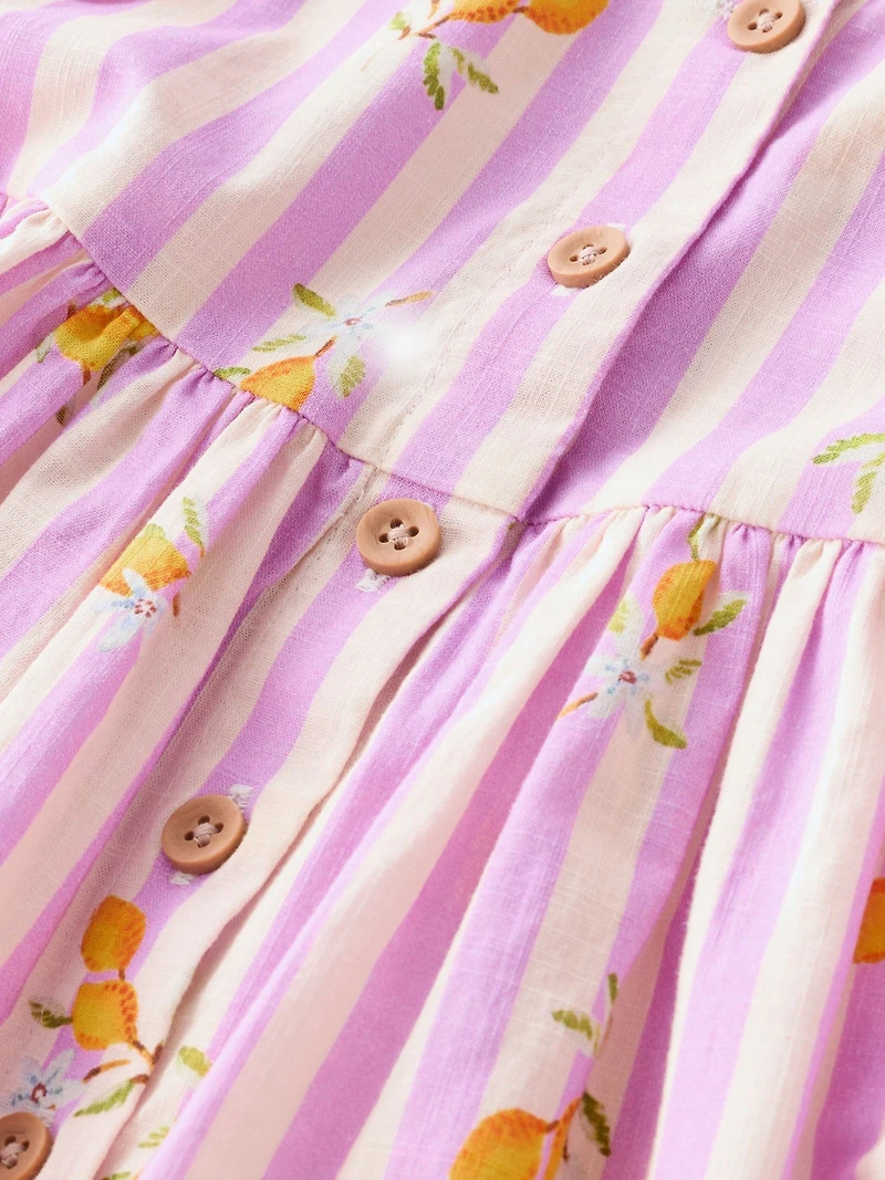 NEXT Toddler Stripe Button-Down Dress