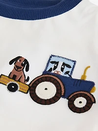 NEXT Toddler Colorblock Farm Graphic T-Shirt