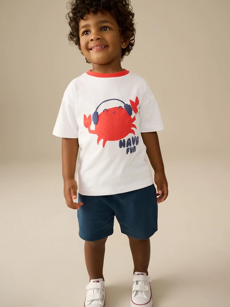 NEXT Toddler Crab Graphic T-Shirt