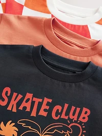 NEXT Toddler  Skate Club T-Shirt (3-Pack)