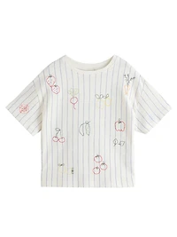 NEXT Toddler Embroidered Fruits T-Shirt