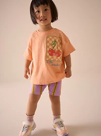 NEXT Toddler Fruit Stripe Shorts Set