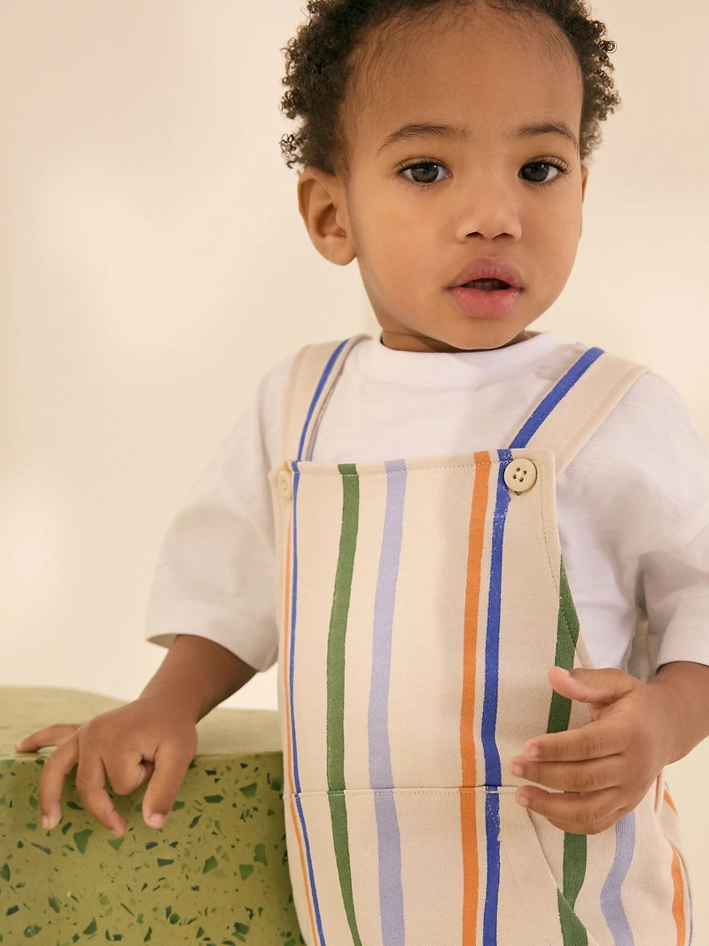 NEXT Toddler Striped Jersey Shortall Set