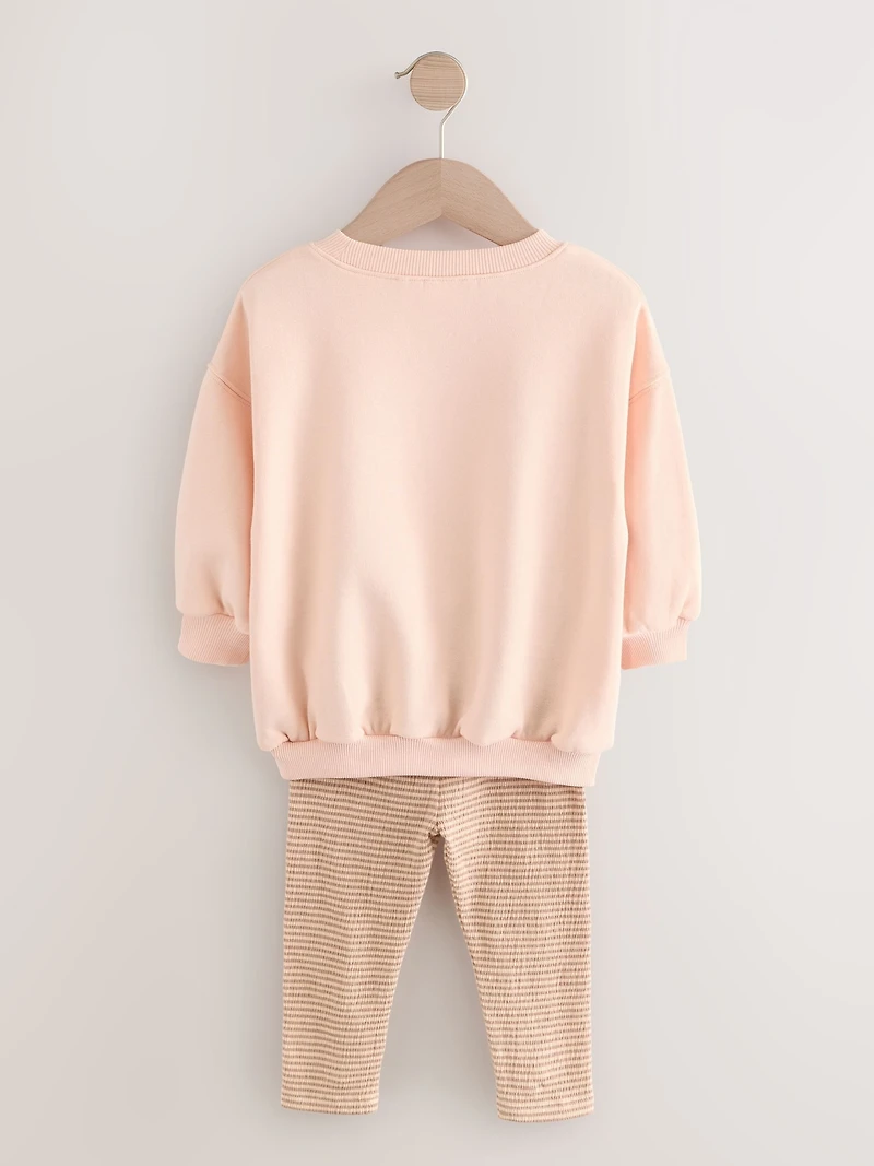 NEXT Toddler Bunny Sweatshirt & Legging Set