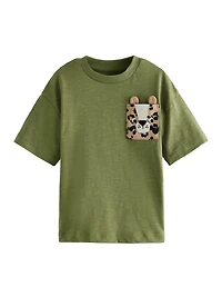 NEXT Toddler Cheetah Pocket T-Shirt