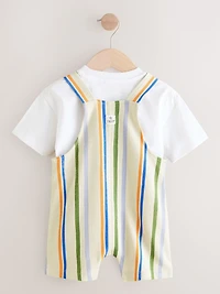 NEXT Toddler Striped Jersey Shortall Set