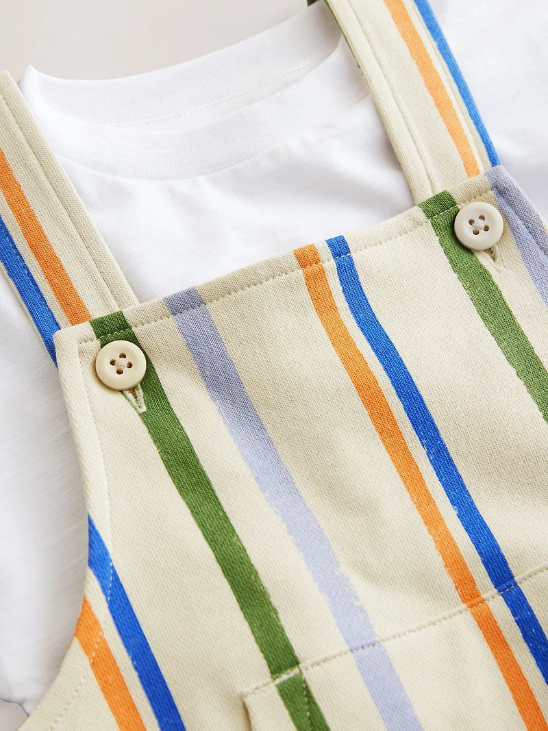 NEXT Toddler Striped Jersey Shortall Set