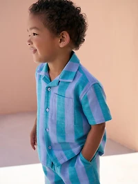 NEXT Toddler Stripe Shirt & Shorts Set