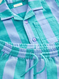 NEXT Toddler Stripe Shirt & Shorts Set