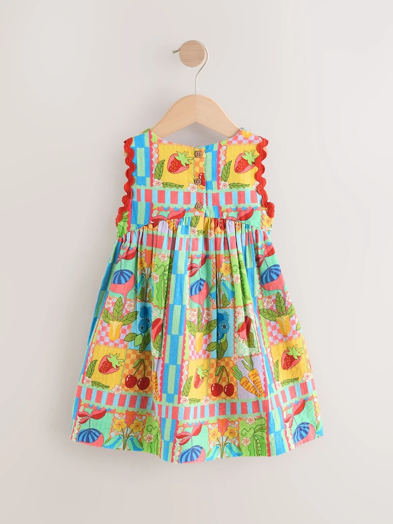 NEXT Toddler Fruit Postcard Dress