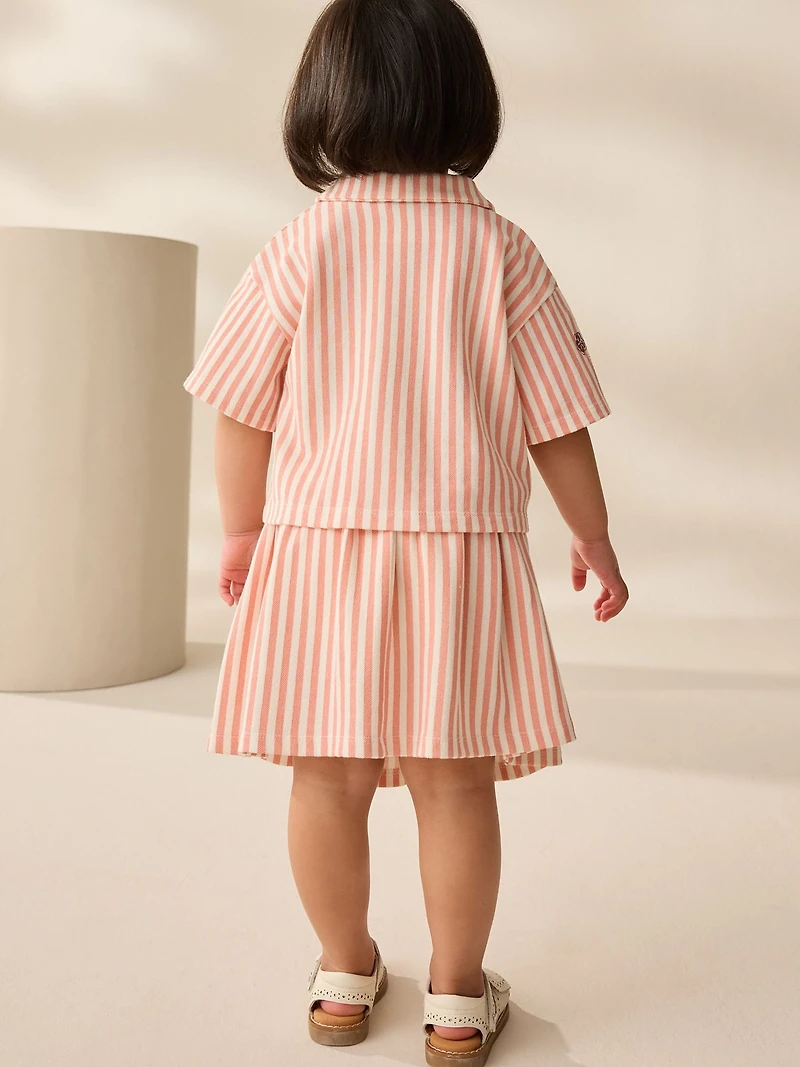 NEXT Toddler Stripe Shirt & Skirt Set