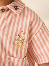 NEXT Toddler Stripe Shirt & Skirt Set
