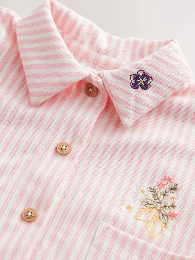 NEXT Toddler Stripe Shirt & Skirt Set