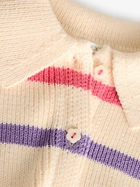 NEXT Toddler Rainbow Striped Cardigan