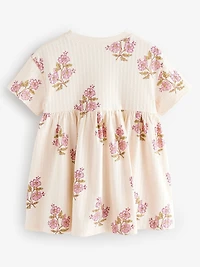 NEXT Toddler Textured Floral Jersey Dress
