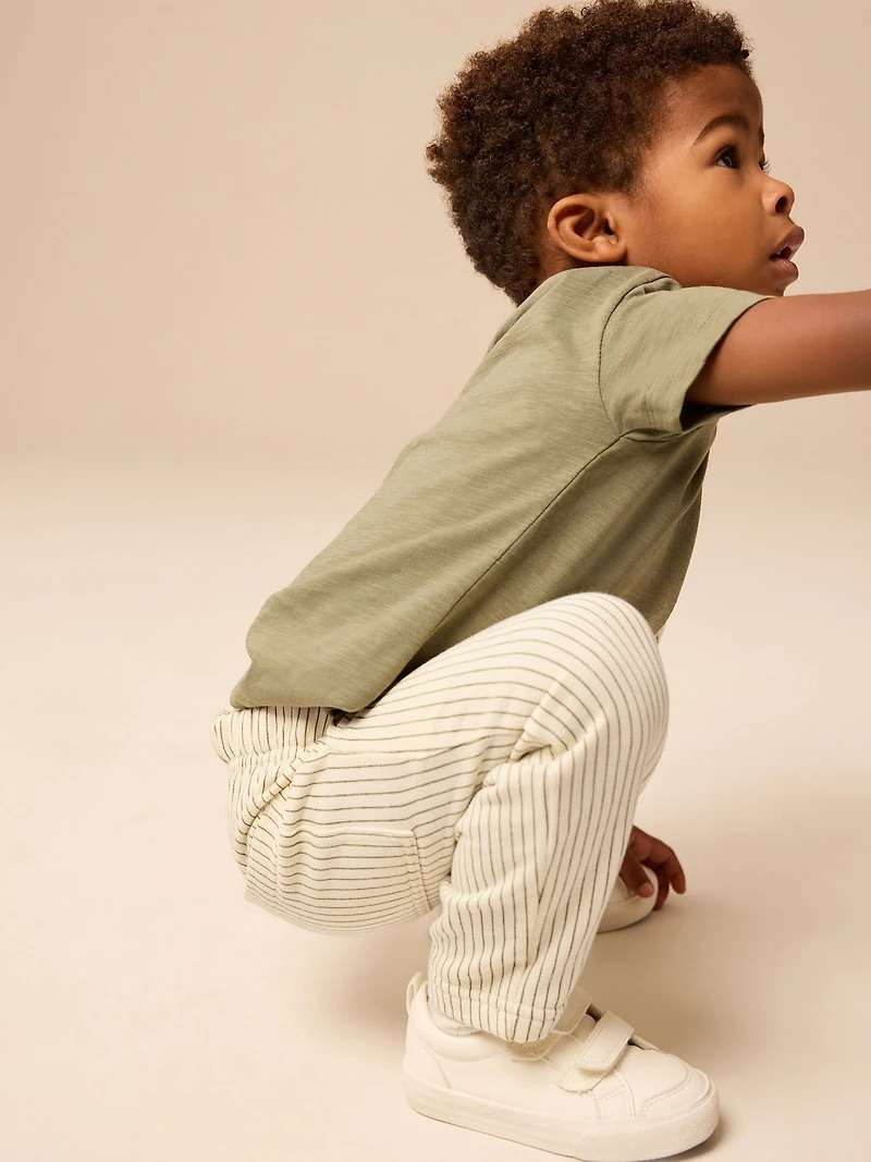 NEXT Toddler  Jersey Stripe Jogger