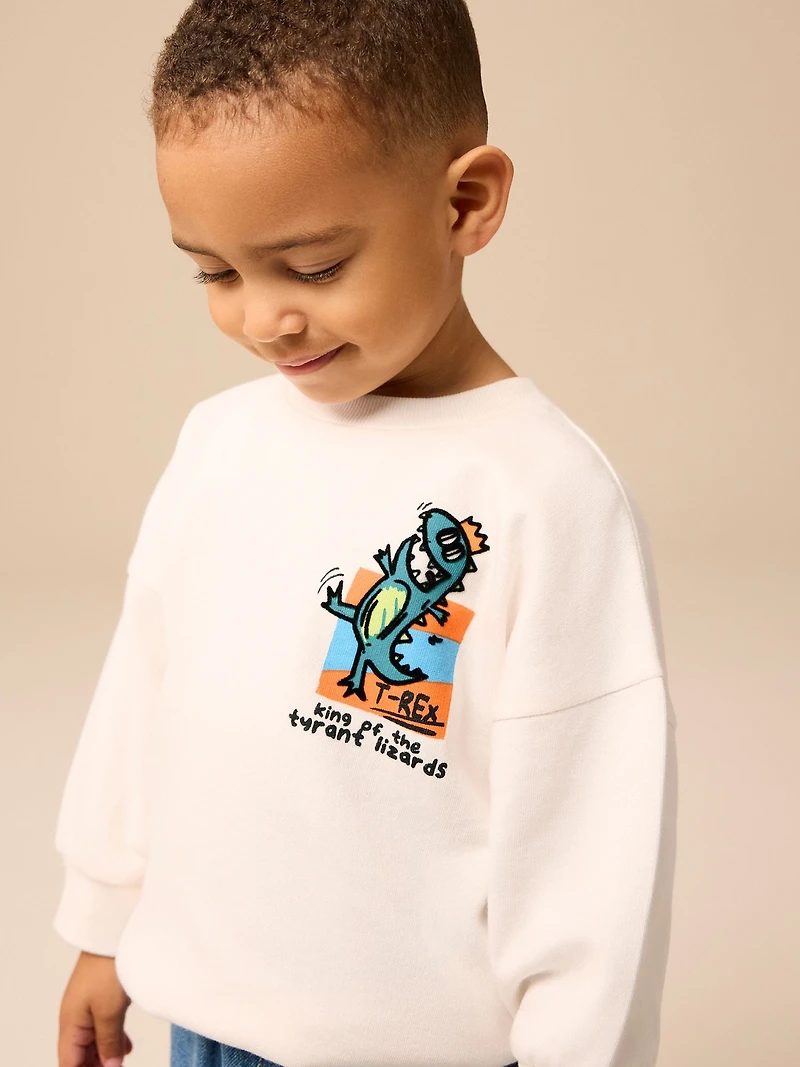 NEXT Toddler Dino Graphic Sweatshirt