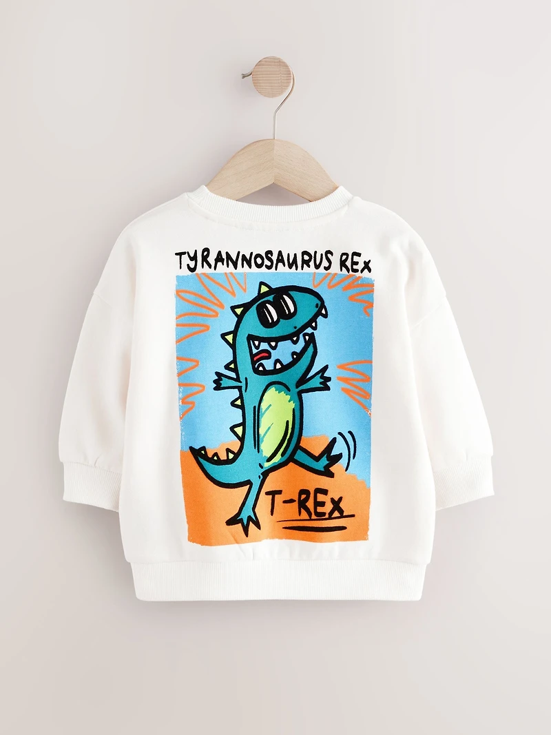 NEXT Toddler Dino Graphic Sweatshirt
