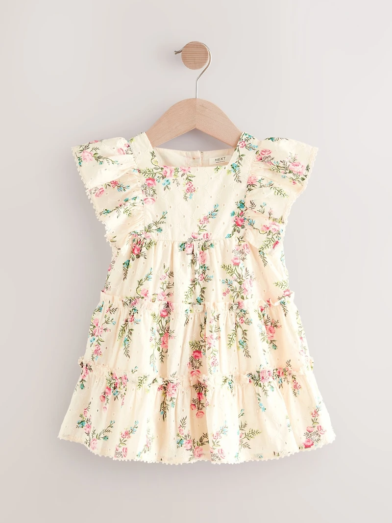 NEXT Toddler Floral Eyelet Dress
