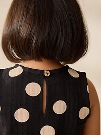 NEXT Toddler Spotted Peplum Top & Short Set