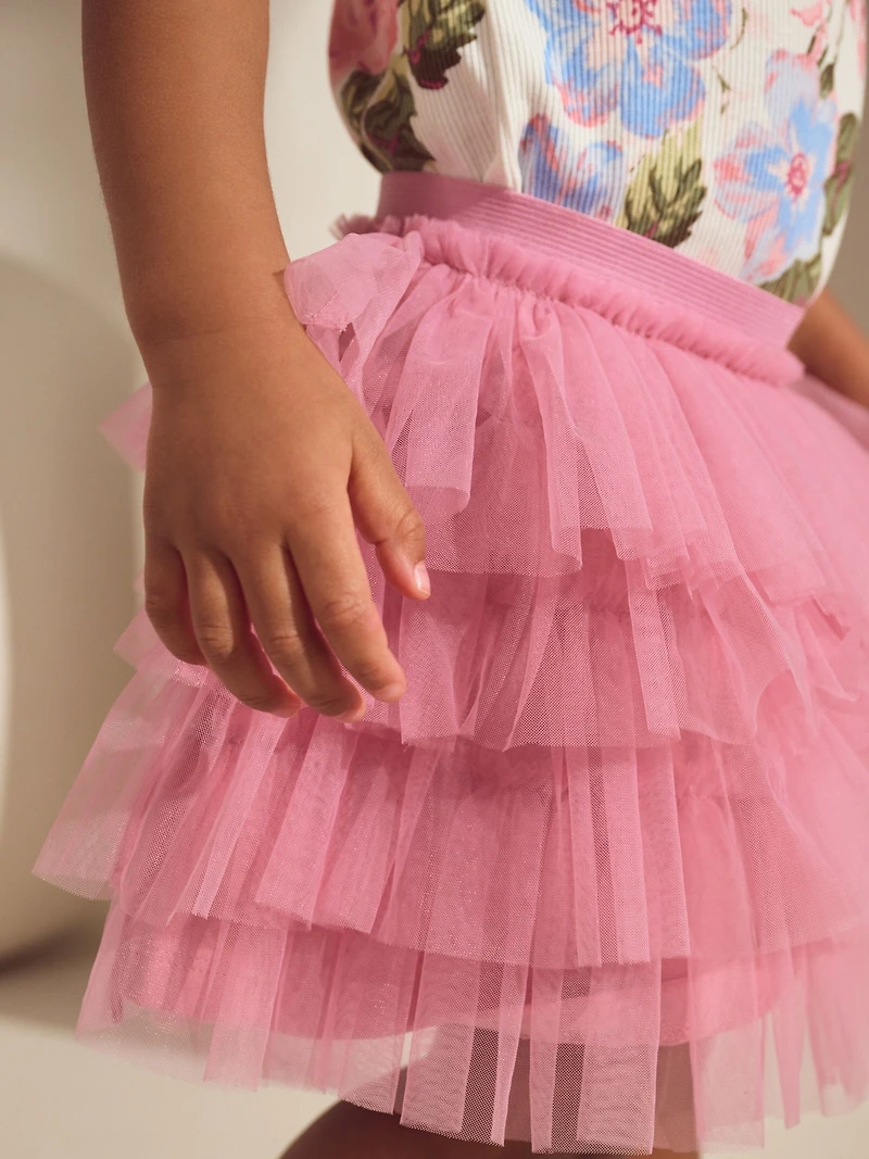 NEXT Toddler Floral Top & Tutu Set
