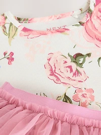 NEXT Toddler Floral Top & Tutu Set