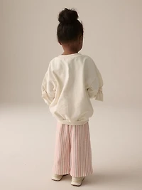 NEXT Toddler Sweatshirt & Striped Trousers Set