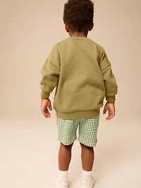 NEXT Toddler Graphic Sweatshirt & Shorts Set