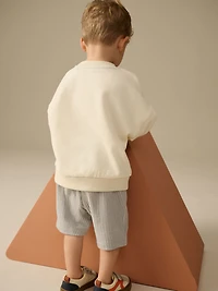 NEXT Toddler Graphic Sweatshirt & Shorts Set