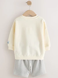 NEXT Toddler Graphic Sweatshirt & Shorts Set