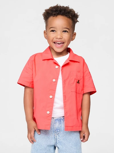 Baby & Toddler Organic Cotton Cabana Shirt