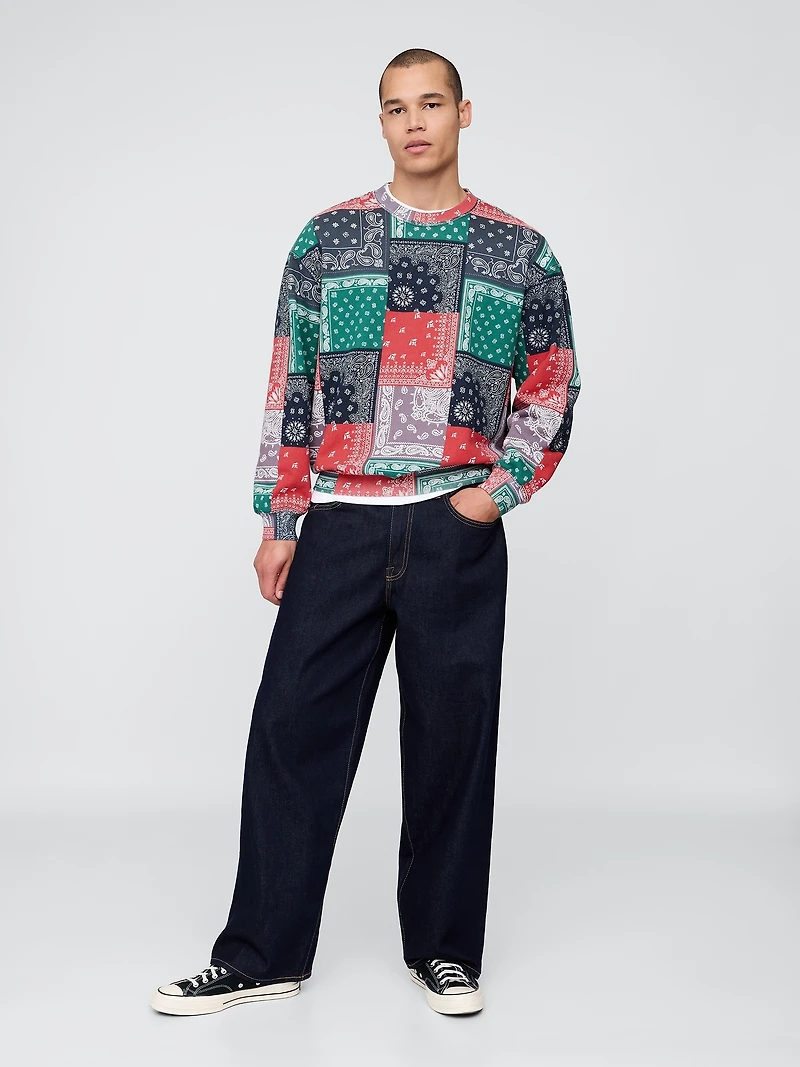 Heavyweight Oversized Bandana Sweatshirt