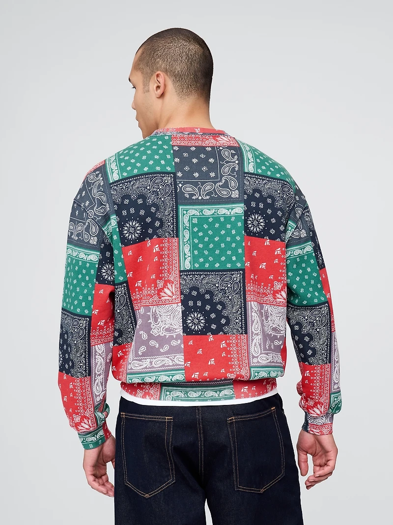 Heavyweight Oversized Bandana Sweatshirt