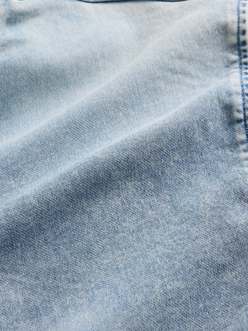Kids Knit Denim Zip Hoodie